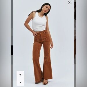 NEW Rollas Sz 31/US 12 East Coast Flare High Rise Corduroys